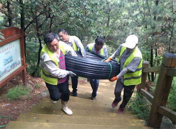 毛公山施工进行中